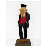 Folk Art Butler Ashtray (As Is)