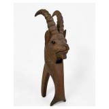 Black Forest Nutcracker with Goat Figure