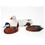 (3) Jules A. Bouillet Handcrafted Duck Decoys