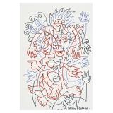 Mary Fleener Original Ink & Pen Drawing