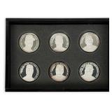 (6) .999 Silver MLB 1ozt Coins