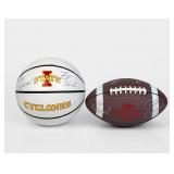 Signed Iowa State University Football and Basketball