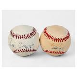 (2) Signed Alex Rodriguez & Robinson Cano Baseballs (B)