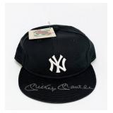 Signed Mickey Mantle New York Yankees Baseball Cap