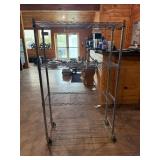 Metal Shelf on Wheels