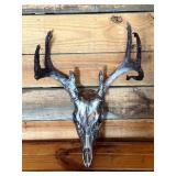 Hydro Dipped White Tail Deer Euro Mount