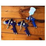 Lot of 3 Used Spray Guns
