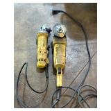 Lot of 2 Dewalt Grinders