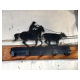 Cowboy Hydro Graphic Coat Hook Sign