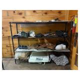Metal Wire Shelf w/all Contents