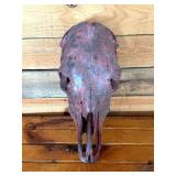 Hydro Dipped Cow Skull