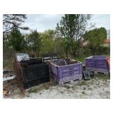 SCRAP LOT of 4x4 Totes/Racks w/Contents