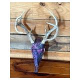 Hydro Dipped White Tail Deer Euro Mount