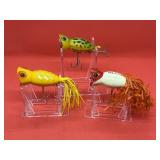 Lot of Vintage Arbogast Hula Popper Fishing Lures