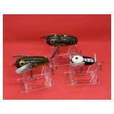 Lot of Vintage Heddon Crazy Crawler Fishing Lures