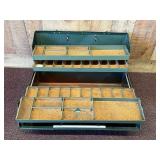Vintage Empty Metal Tackle Box