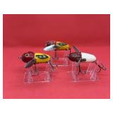Lot of Vintage Heddon Crazy Crawler Fishing Lures