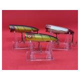Lot of Vintage Heddon Chugger Spook Fishing Lures