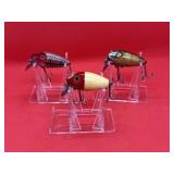 Lot of Vintage Heddon Midget Digit Fishing Lures