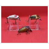 Lot of Vintage Heddon Midget Digit Fishing Lures