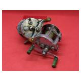 Lot of Vtg Pflueger Akron No. 1983 Fishing Reels