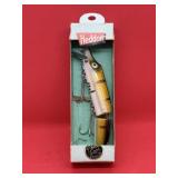Vtg Original Heddon Wood Jointed Vamp Fishing Lure