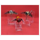 Lot of Vintage Heddon Crazy Crawler Fishing Lures