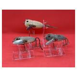 Lot of Vtg Heddon Crazy Crawler Mouse Fishing Lure