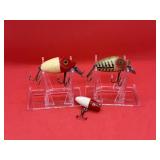 Lot of Vintage Heddon Midget Digit Fishing Lures