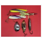 Lot of Vintage Metal Fishing Lures