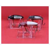 Lot of Vtg Heddon River Runt Spook Sinker Lures