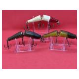 Lot of Vtg Creek Chub Jointed Pikie Fishing Lures