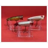 Lot of Vintage Heddon Chugger Spook Fishing Lures