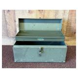 Vintage Empty Metal Tackle Box