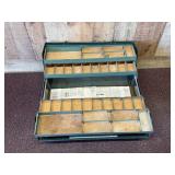 Vintage Empty Metal Tackle Box