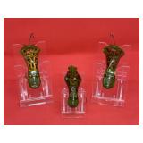 Lot of Vintage Heddon Luny Frog Fishing Lures