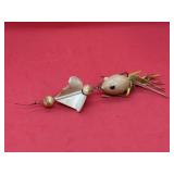 Vintage Hula Popper Fishing Lure
