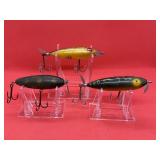 Lot of Vintage Heddon Wounded Spook Fishing Lures