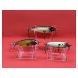 Lot of Vtg Creek Chub Injured Minnow Fishing Lures