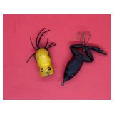 Lot of Vintage Frog Fishing Lures