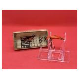 Vintage Flat Fish F4 Orange Fishing Lure