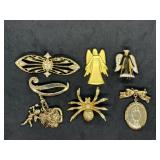 Lot of Costume Jewlery Brooches