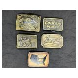 Lot of Vintage Collectible Belt Buckles