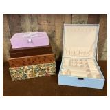 Lot of Vintage Jewelry Storage Boxes