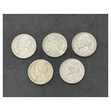 Lot of Jefferson Nickels