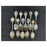 Lot of Vintage Souvenir Spoons