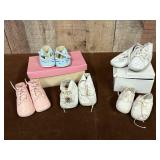 Lot of Vintage Baby Shoes