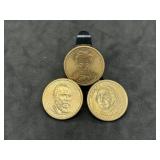 Lot of Gold Presidental Dollars
