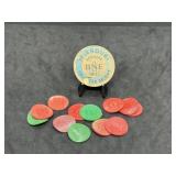 Lot of Vintage Misouri Sales tax tokens