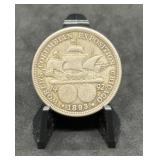 1893 Columbian Exposition Silver Half Dollar